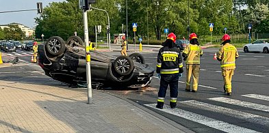 Dachowanie na Rosoła. W aucie kilkumiesięczne dziecko-34637