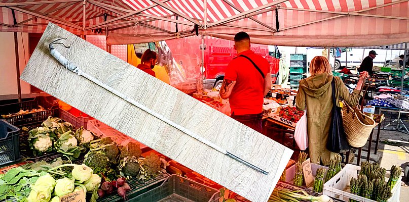 Z bazarku "Na dołku" na policyjny dołek. Zuchwała kradzież na targowisku - 35071
