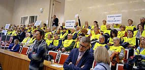 Osiedle Kazury protestowało na Radzie Warszawy