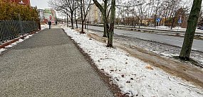 Pierwszy taki chodnik na Ursynowie. Ma chronić drzewa