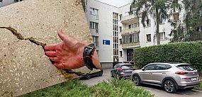 Blok na Ursynowie zawali się? Mieszkańcy przerażeni