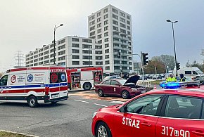 Wypadek na Rodowicza "Anody". Dwa pasy zablokowane-37251