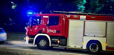 Kłęby dymu nad Kłobucką. Pożar przy areszcie śledczym