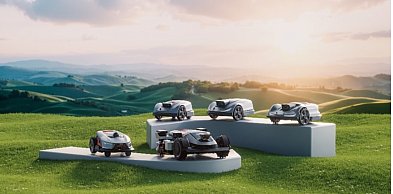 Chińskie roboty kosiły trawę w warszawskich Łazienkach.