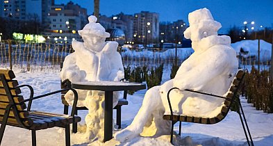 Śnieżne rzeźby na Ursynowie zachwycają. Zobacz to dzieło!