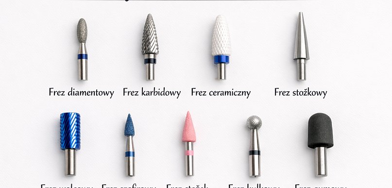 Rodzaje frezów do manicure