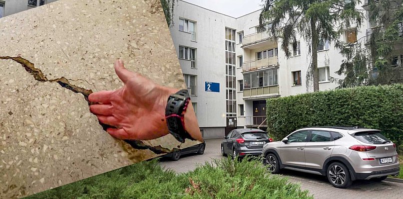 Blok na Ursynowie zawali się? Mieszkańcy przerażeni pękającymi ścianami