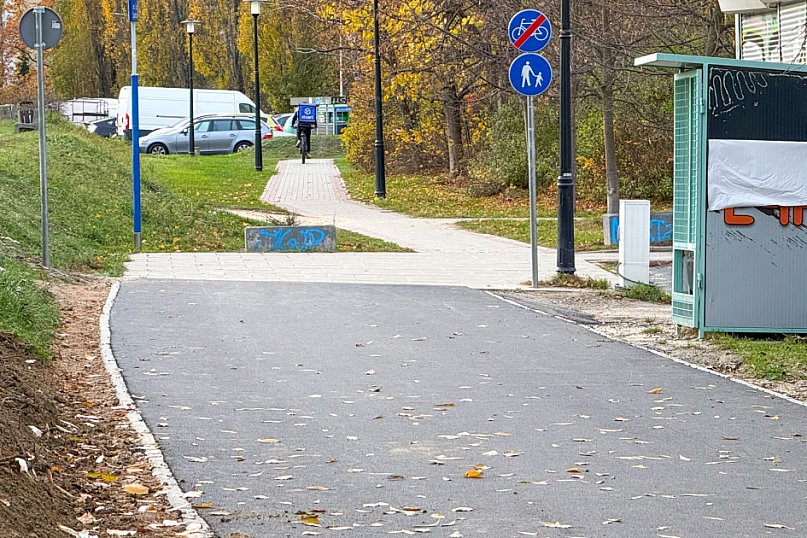 Nowa ścieżka rowerowa przy pumptracku