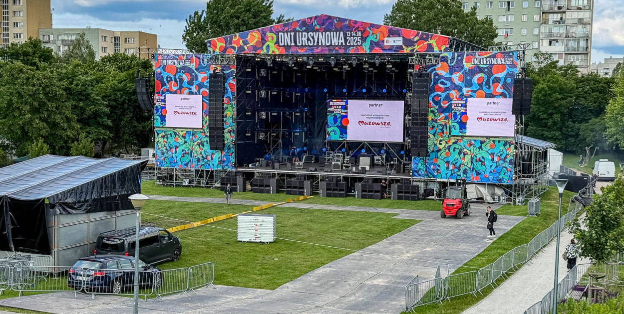 Scena na Dni Ursynowa 2025 już stoi. O której zagrają gwiazdy?