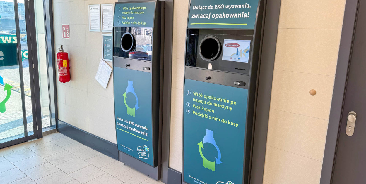 Recyklomat w ursynowskim Lidlu przy Pileckiego (SK)