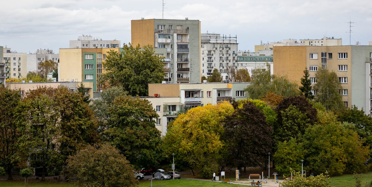 Bloki przy Końskim Jarze - osiedle Ursynów Północny