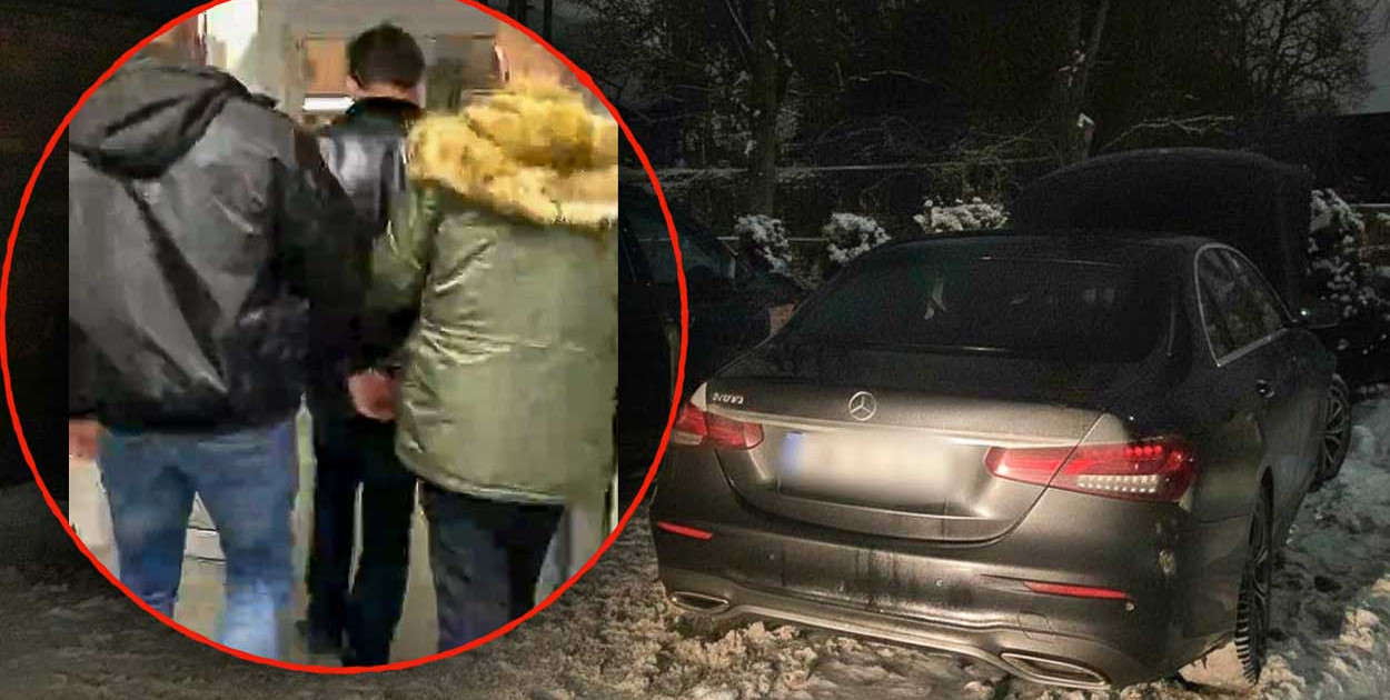 Pościg zakończony w hostelu na Ursynowie. Zatrzymani złodzieje luksusowych aut