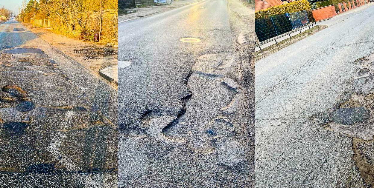 Dziura na dziurze na Karczunkowskiej. I fatalne wieści o przebudowie!