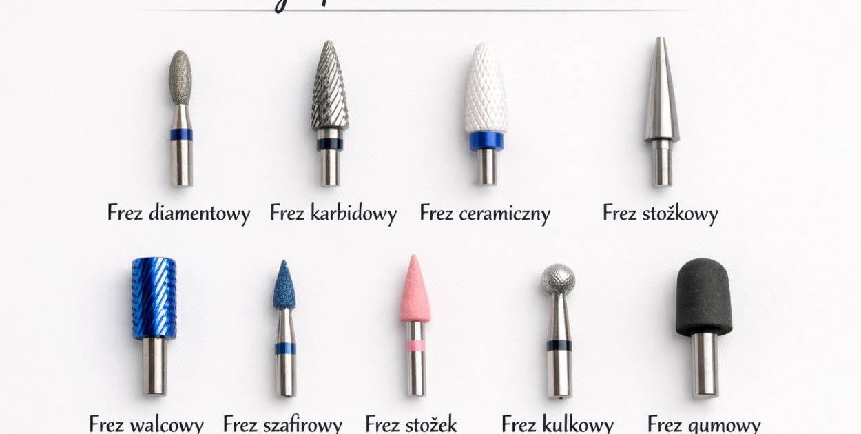 Rodzaje frezów do manicure